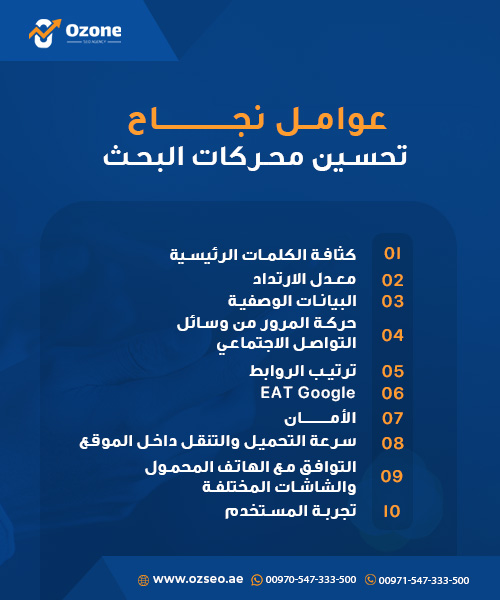 ما هي عوامل نجاح تحسين محركات البحث ؟