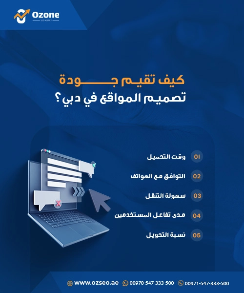 كيف تقيم جودة تصميم المواقع في دبي؟